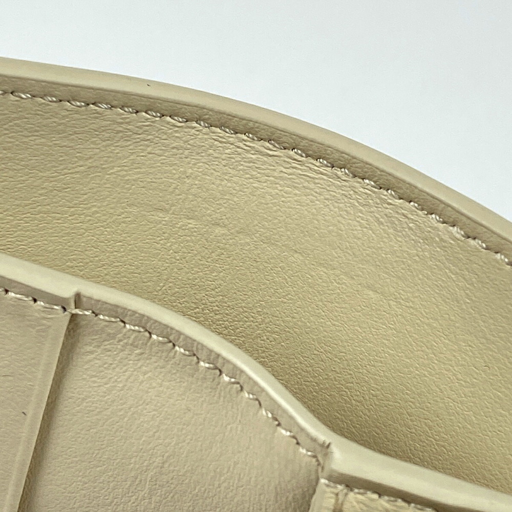Celine Beige Coin Bill Wallet Flap Leather Trifold Triomphe - Picture 4 of 8